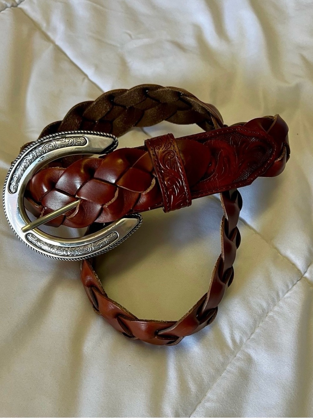 Justin Brand Braided Leather Belt
